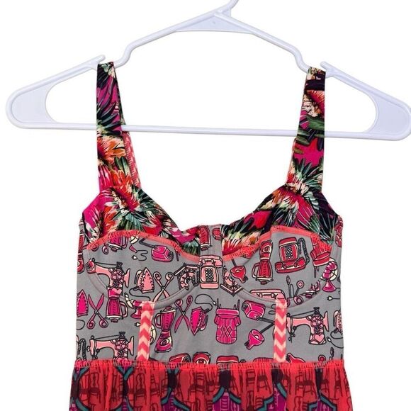 Maaji Long Dress in Shiver Me Timbers Womens Reversible‎ Swim Dress Size Small - Picture 5 of 12